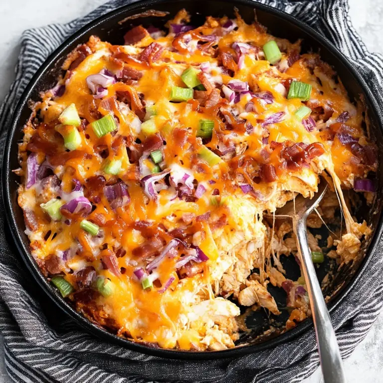 Keto BBQ Chicken Casserole