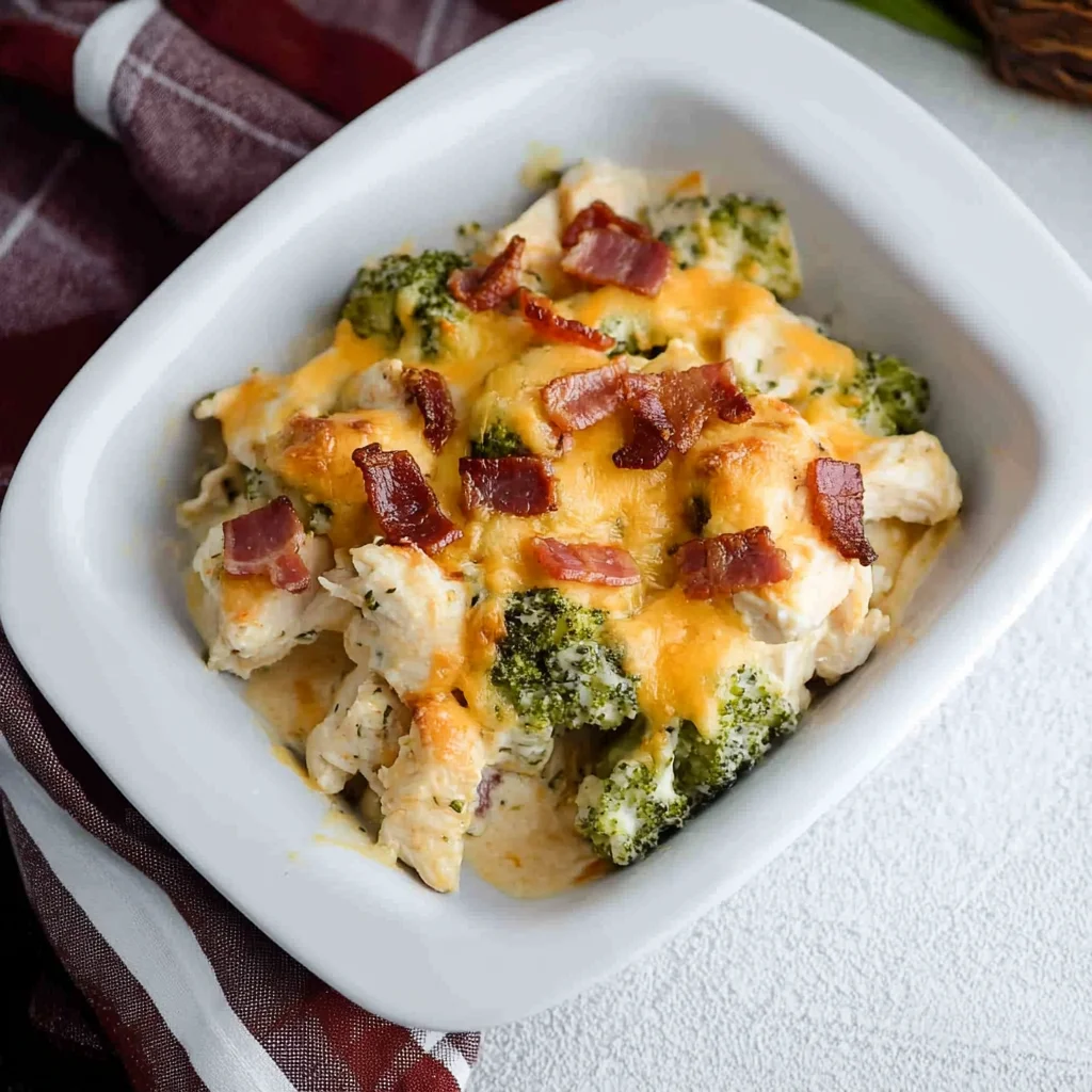Keto Chicken Bacon Ranch Casserole