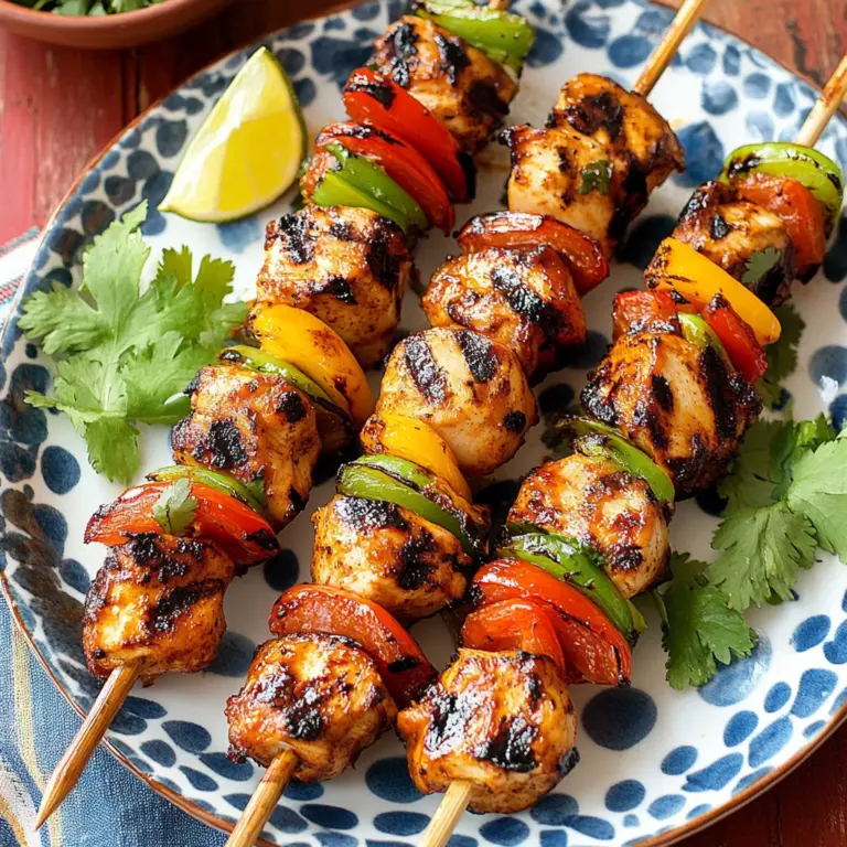 Mexican Barbecue Chicken Skewers