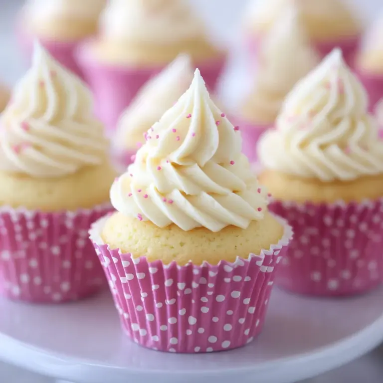 Moist Vanilla Cupcakes