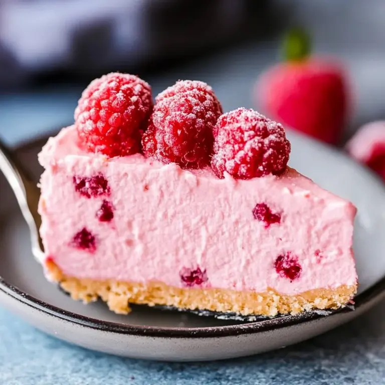 No Bake Raspberry Cheesecake