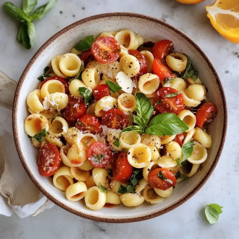 Orecchiette Bruschetta Pasta Salad