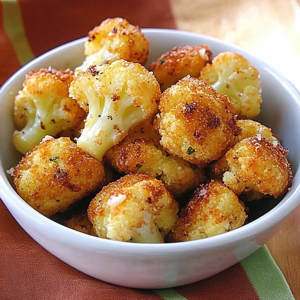 Parmesan Cauliflower Bites - Just 5 Ingredients