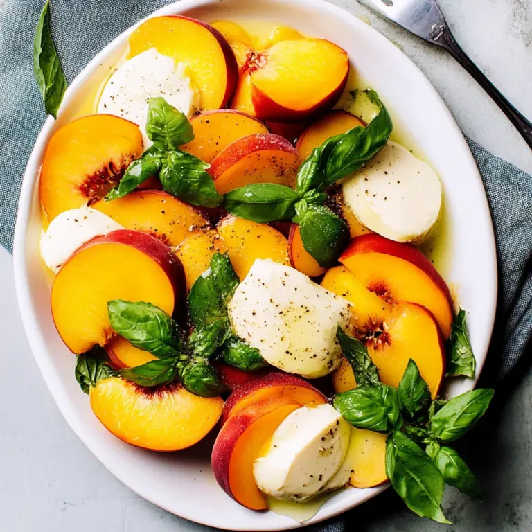 Peach Caprese Salad
