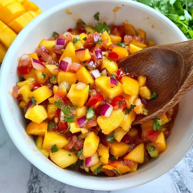 Peach Mango Salsa