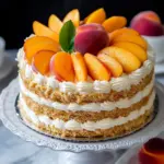 Peaches and Cream Layer Cake