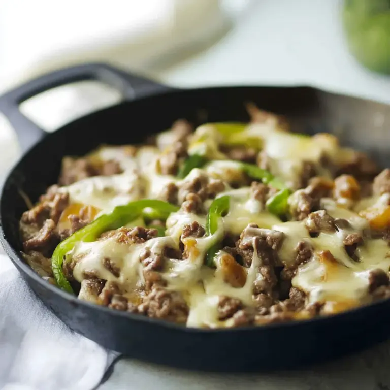 Philly Cheese Beef Skillet