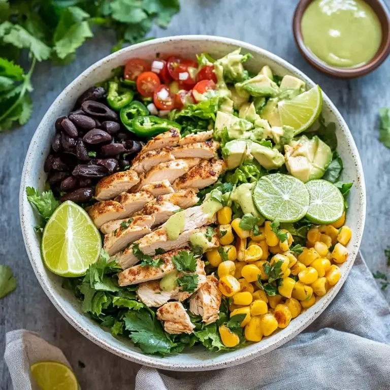 Santa Fe Chicken Salad with Tangy Lime Dressing