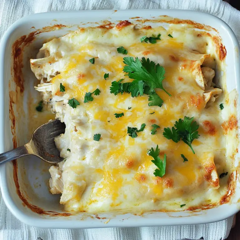 Skinny White Chicken Enchiladas