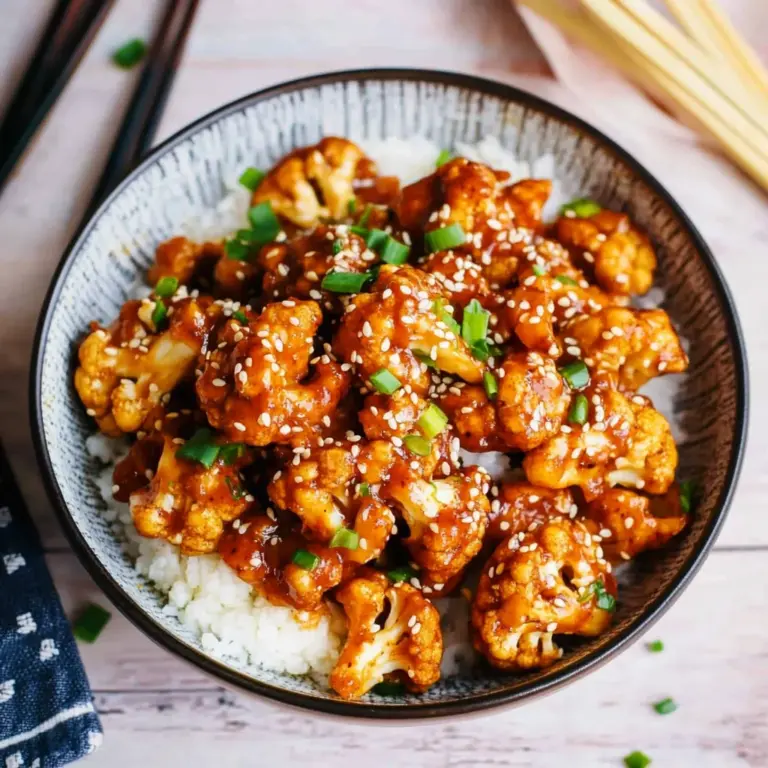 Sticky Sesame Cauliflower