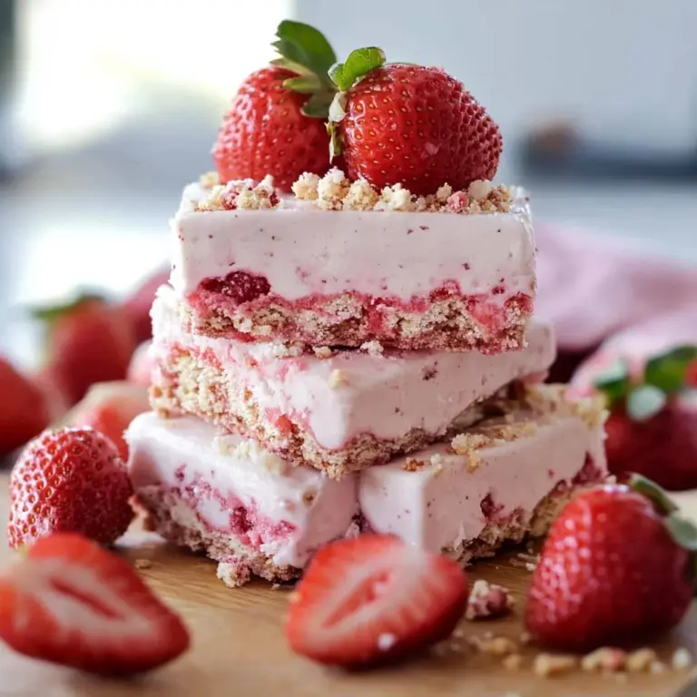 Strawberry Shortcake Ice Cream Bars
