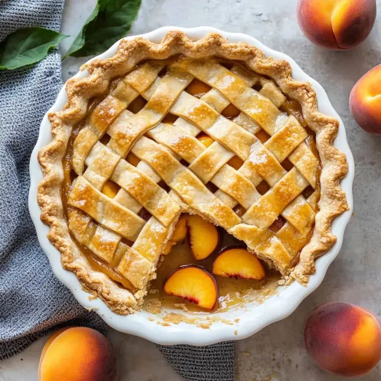 The Best Peach Pie