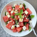 Watermelon and Feta Salad with Honey Balsamic Vinaigrette