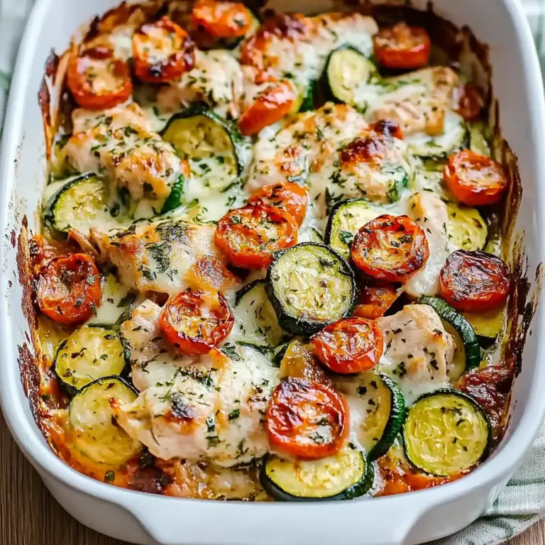 Mediterranean Chicken Zucchini Bake – Healthy, Flavorful & Easy!