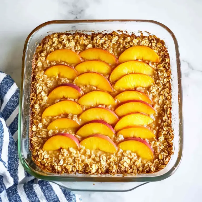 Peach Baked Oatmeal