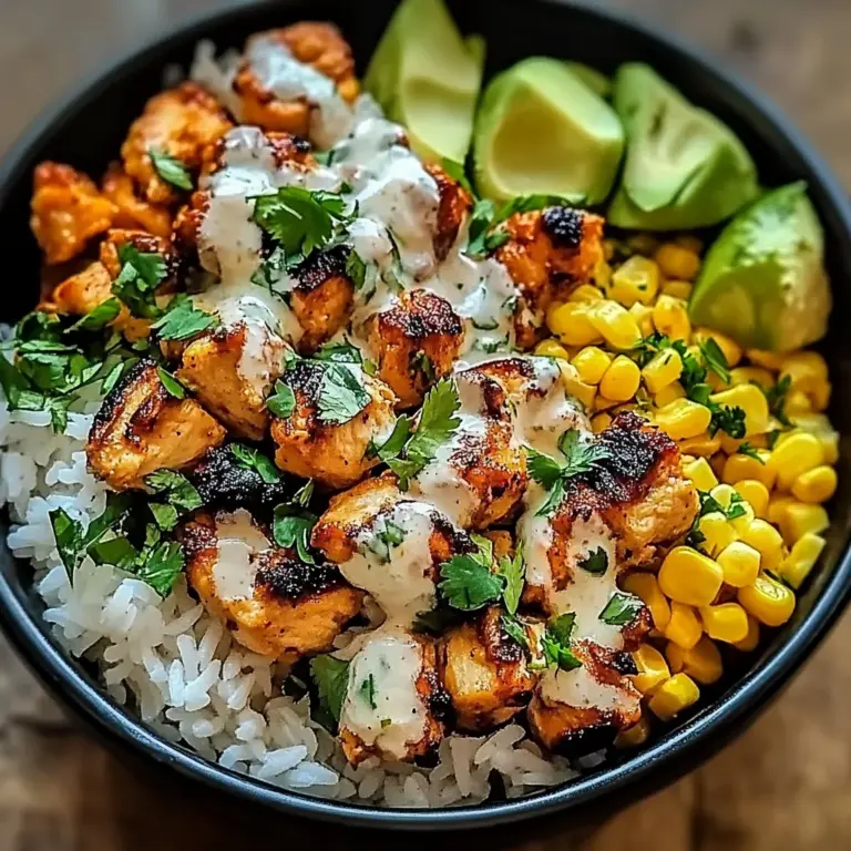 Street Corn Chicken Rice Bowl