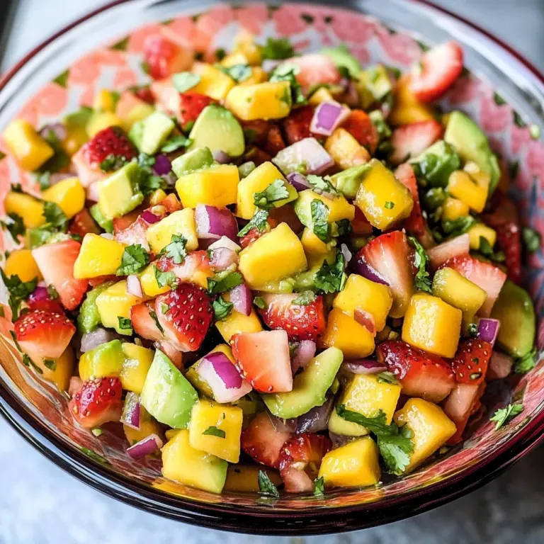 Avocado Strawberry Mango Salsa