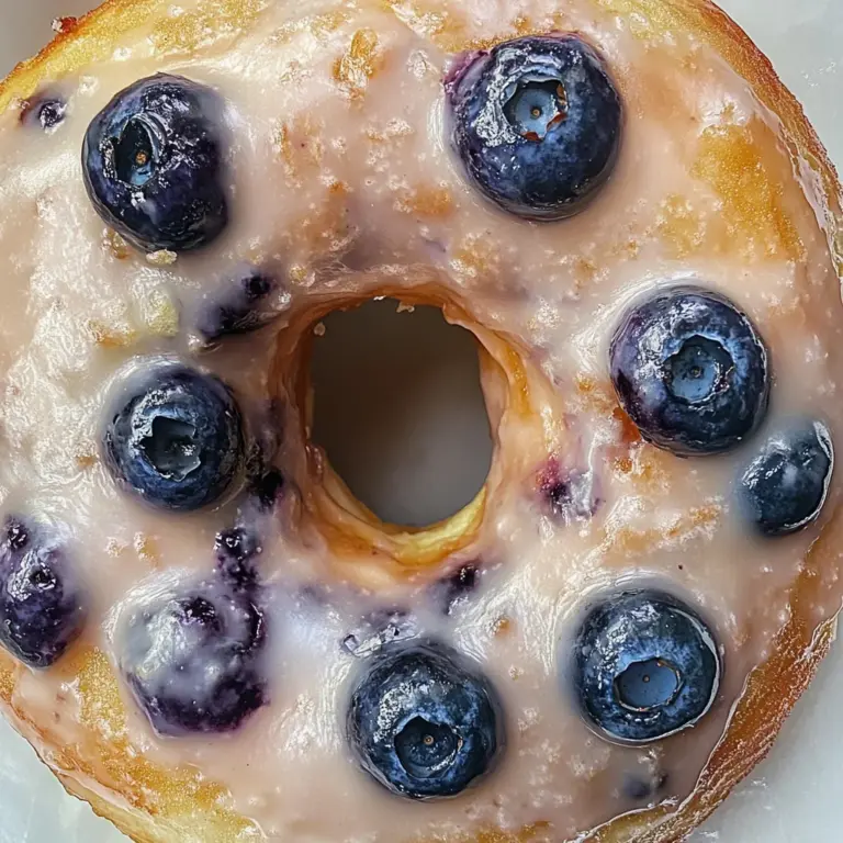 Baked Blueberry Donuts