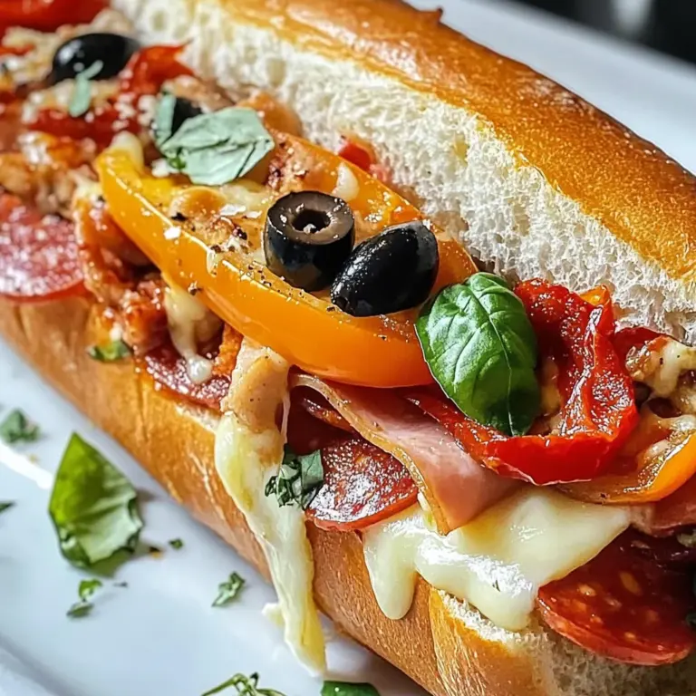 Baked Italian Grinder Sandwiches