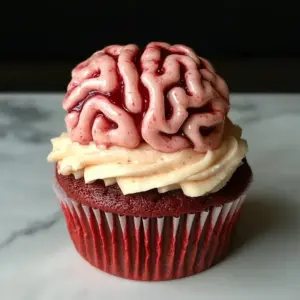 Bleeding Brain Cupcakes
