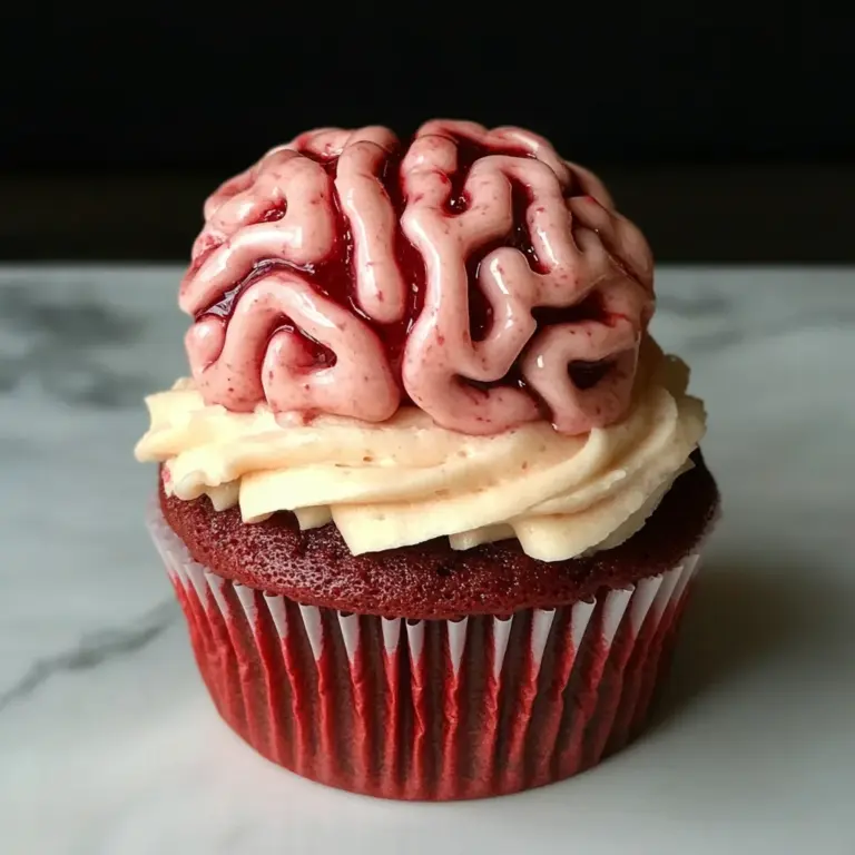 Bleeding Brain Cupcakes