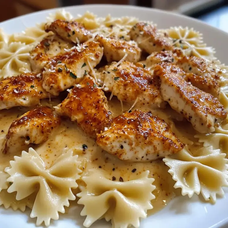 Cajun Chicken Bowtie Alfredo in Velveeta Garlic Sauce