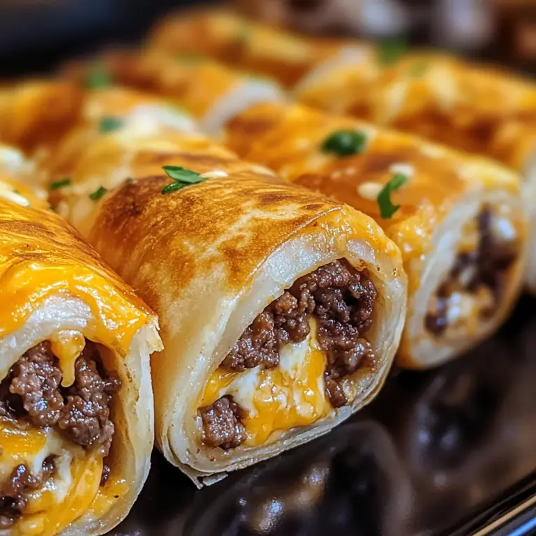 Cheesy Garlic Beef Roll-Ups