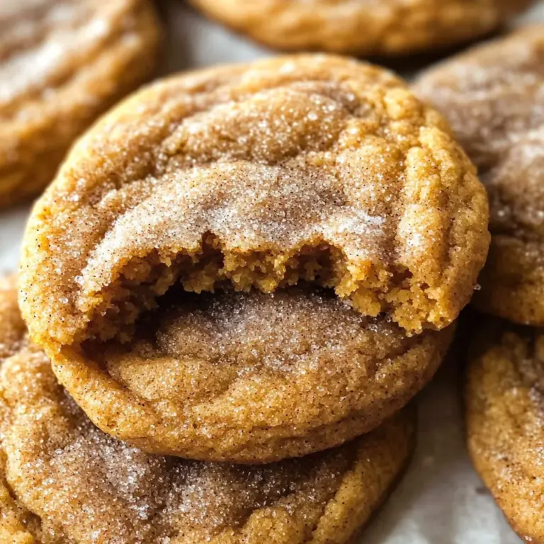 Chewy Pumpkin Snickerdoodle Cookies