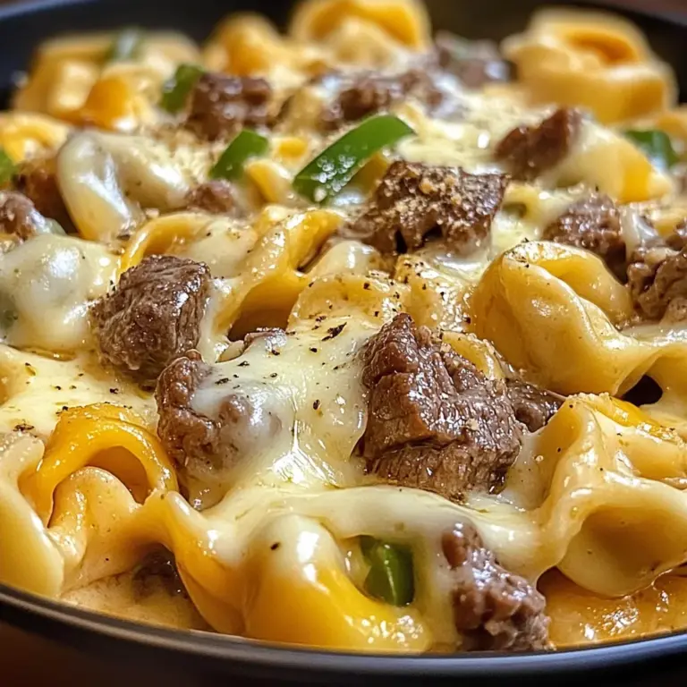 Creamy Beef and Vegetable Tortellini