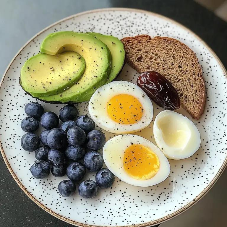 Creamy Soft-Boiled Egg Breakfast Plate
