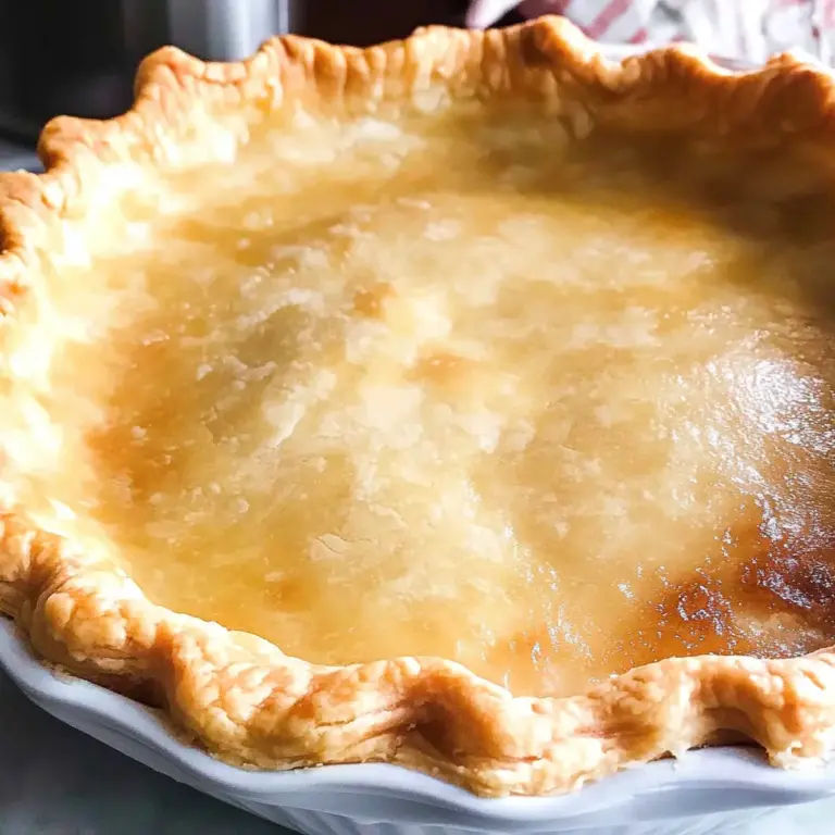 Easy Homemade Pie Crust