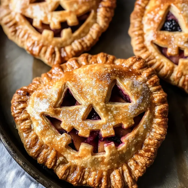 Jack-O-Lantern Hand Pies