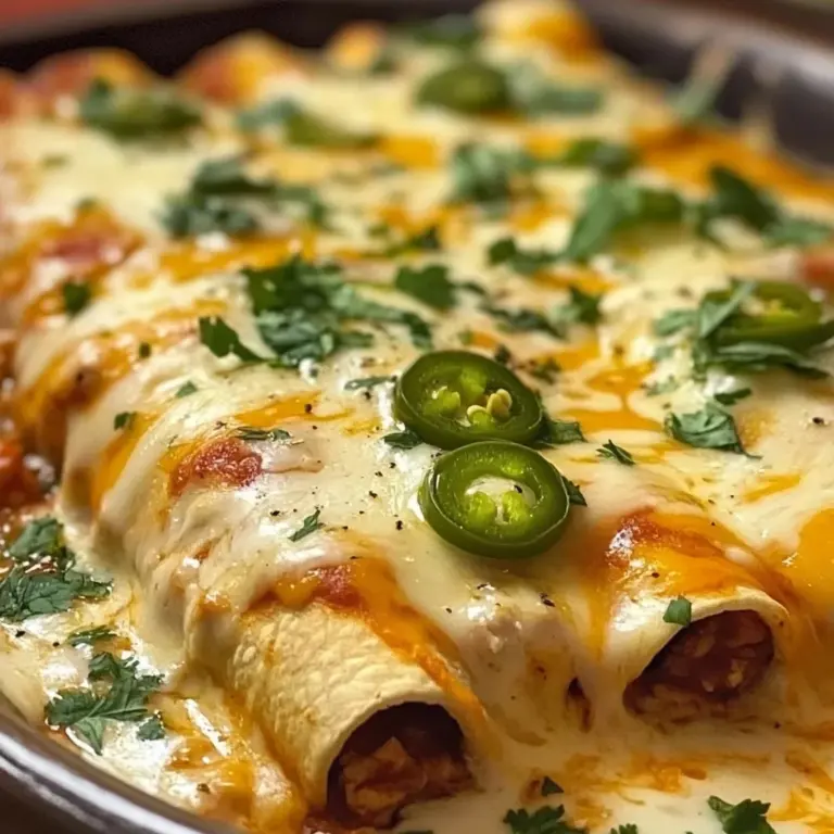Jalapeño Popper Cheesy Chicken Enchiladas : Creamy, Spicy, and Irresistibly Flavorful!