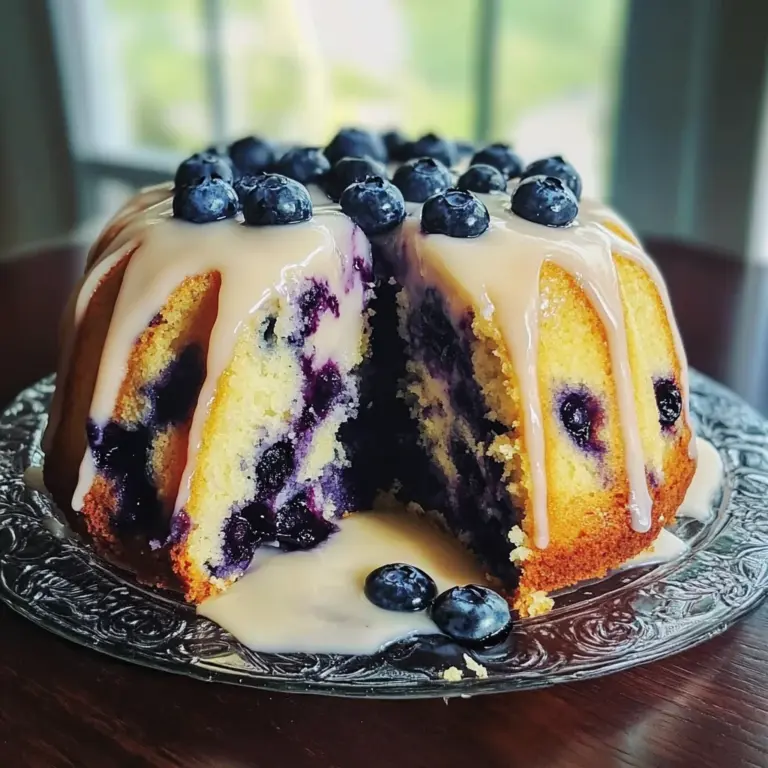 Lemon Blueberry Pound Cake