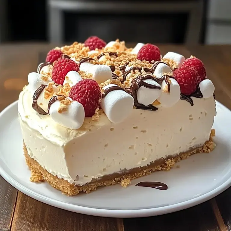 Marshmallow Whip Cheesecake : No-Bake Dream Dessert