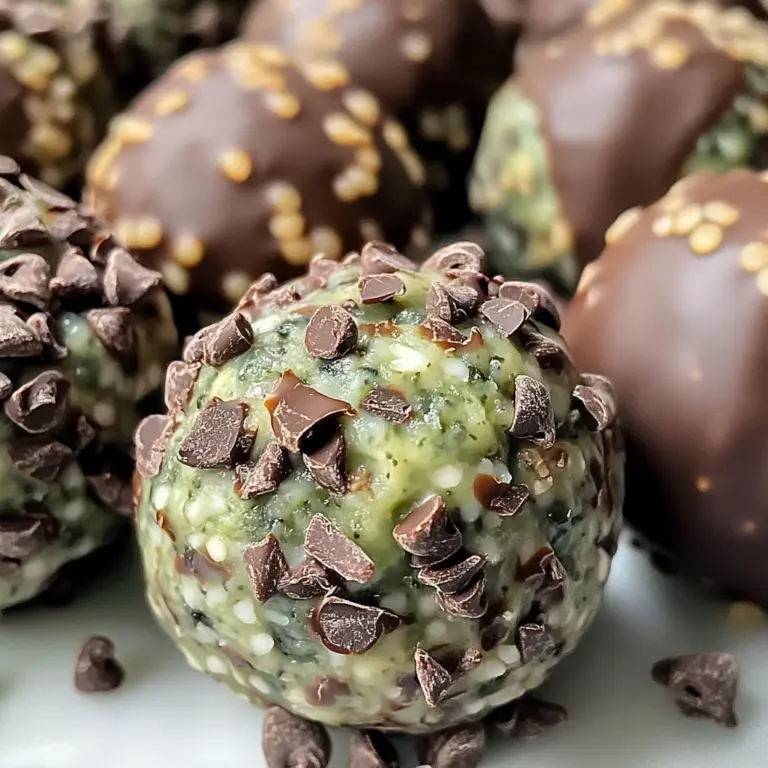 Mint Chocolate Chip Protein Balls