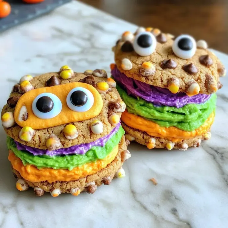 Monster Cookie Sandwiches