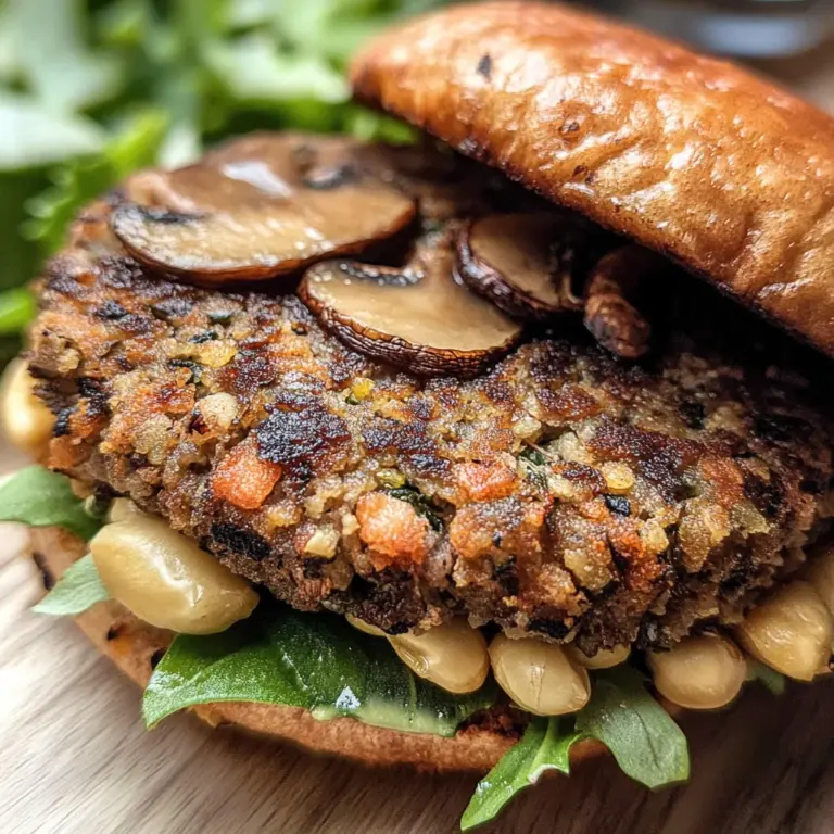 Mushroom Veggie Burgers