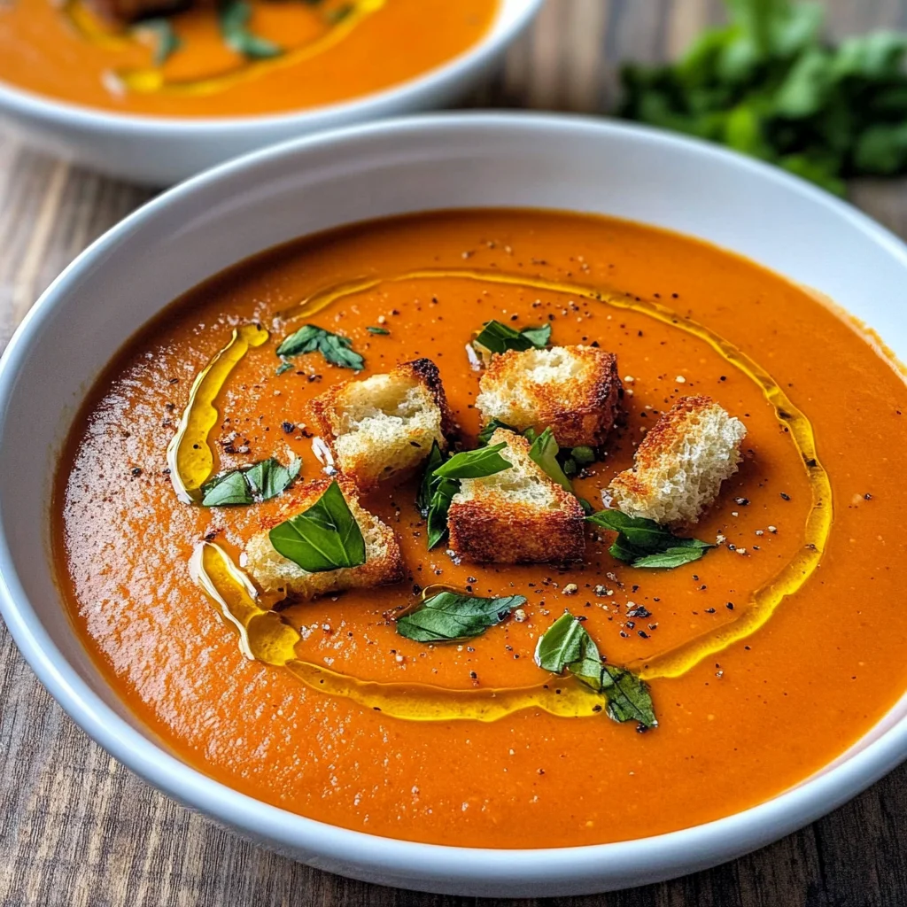 Roasted Red Pepper Soup Recipe