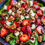 Spinach Strawberry Salad with Pecans