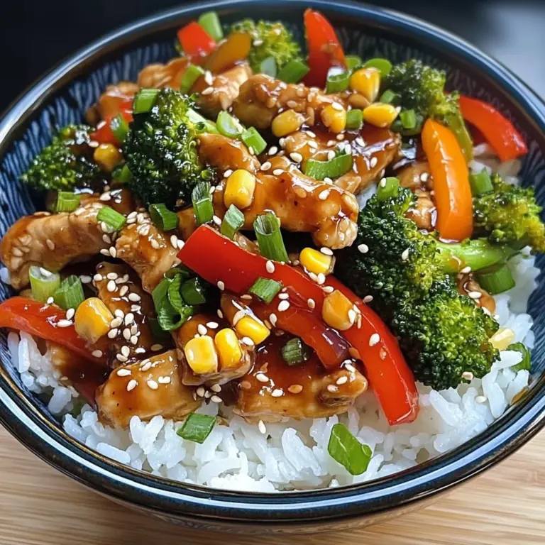 Sticky Teriyaki Chicken Stir-Fry Bowl
