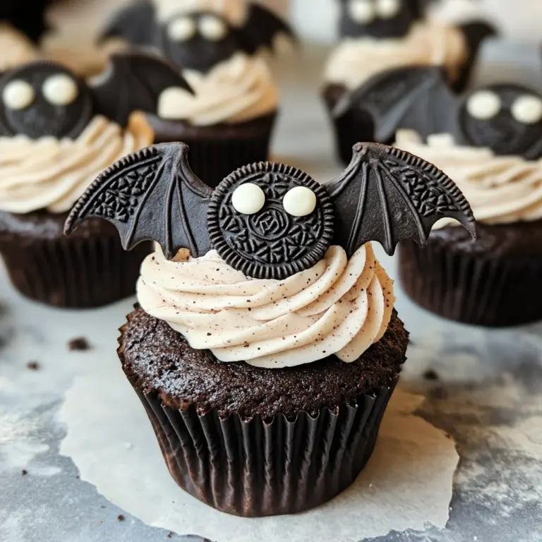 Vegan Oreo Bat Cupcakes