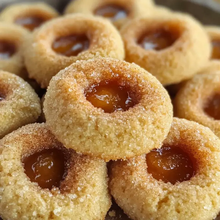 Apple Butter Thumbprint Cookies