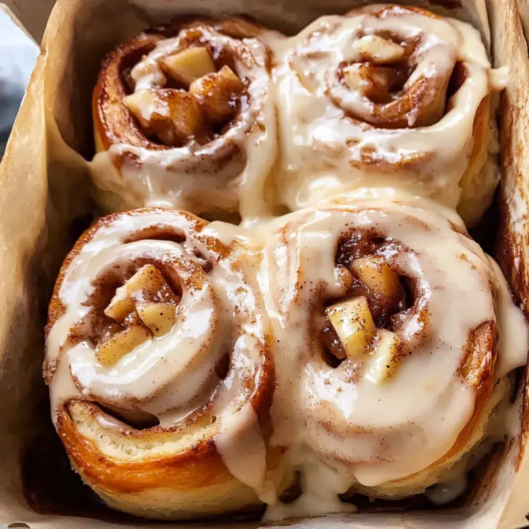 Apple Cinnamon Rolls with Apple Pie Filling