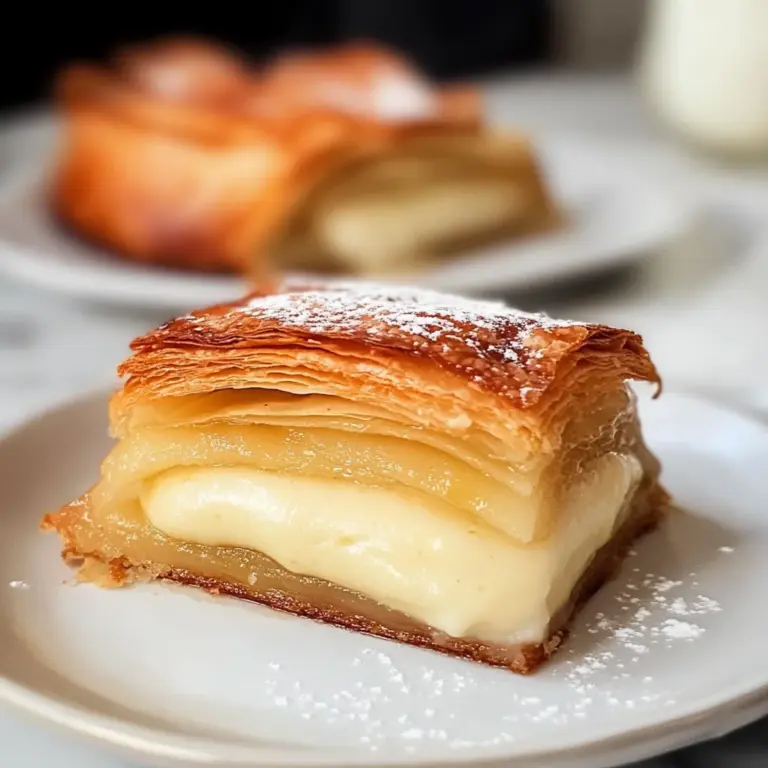 Apple Mille Feuille with Vanilla Custard (gluten-free)