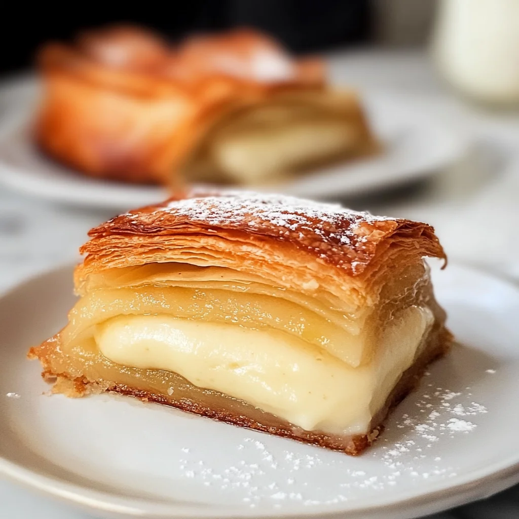 Apple Mille Feuille with Vanilla Custard (gluten-free)