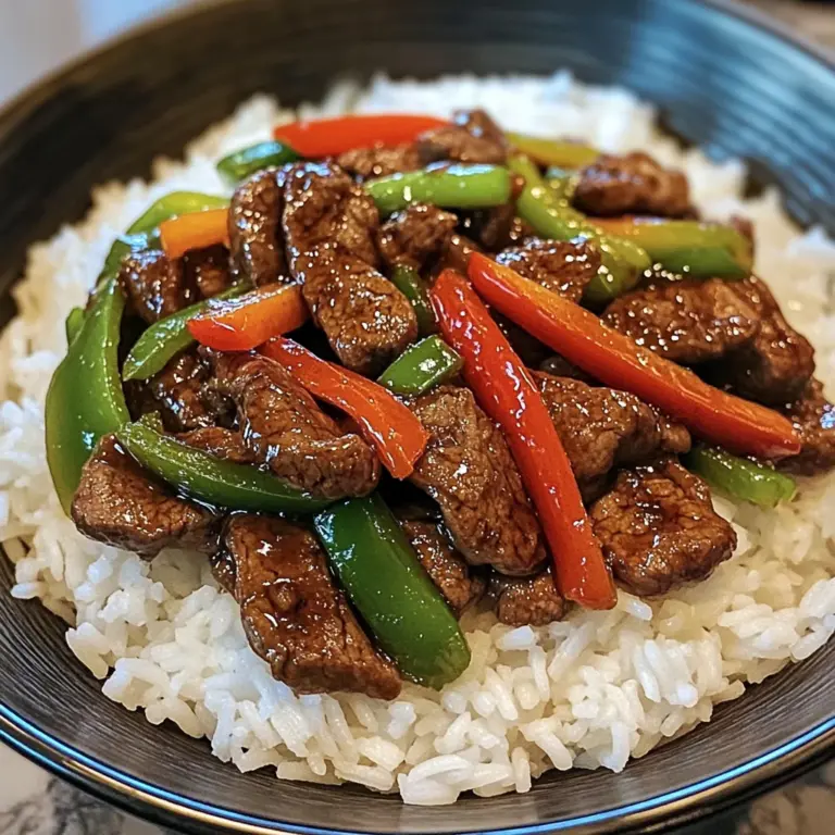 Beef & Pepper Stir-Fry with Rice
