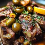 Braised Lamb Neck with Lemon, Olives & Warm Spices