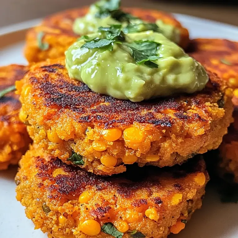 CRISPY SWEET POTATO & RED LENTIL PATTIES That Delight!