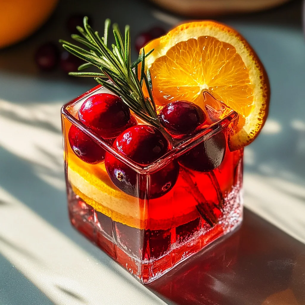 Cranberry Aperol Spritz (Ice Cube Cocktails!)